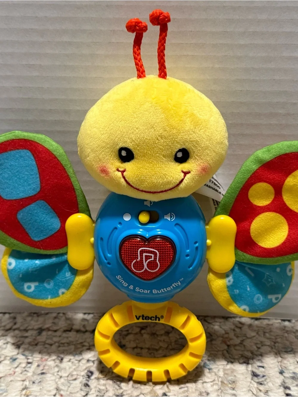 Vtech Sing & Soar Butterfly Baby TeachShapes, Numbers, Sounds, Grasping-tested
